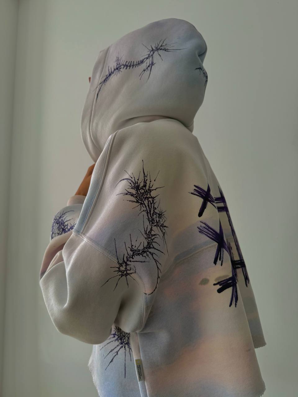 reworked crop Hoodie