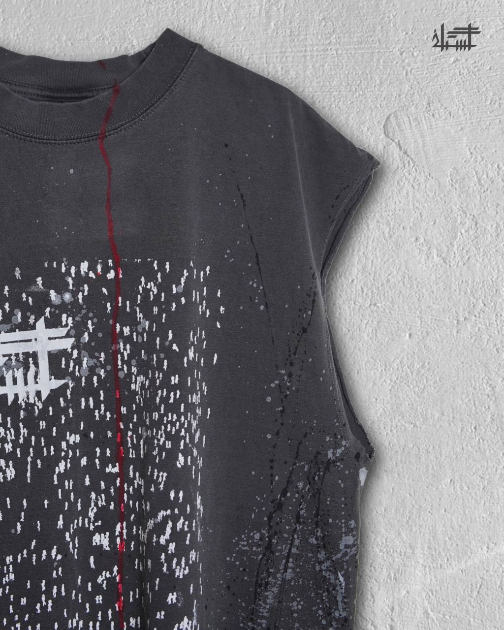 CR4CK statement sleeveless T