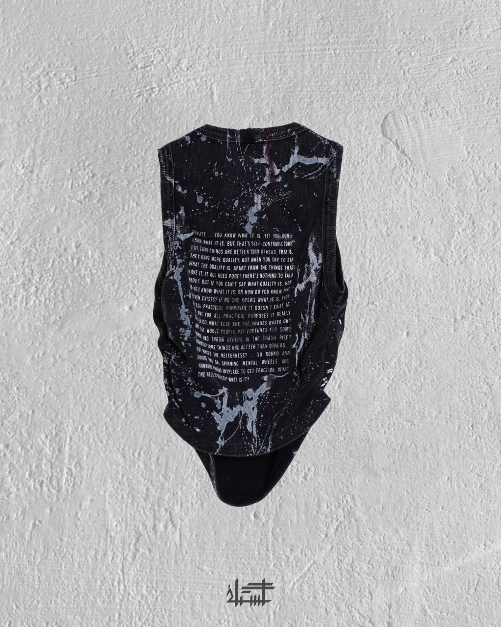 CR4CK statement grey Tank