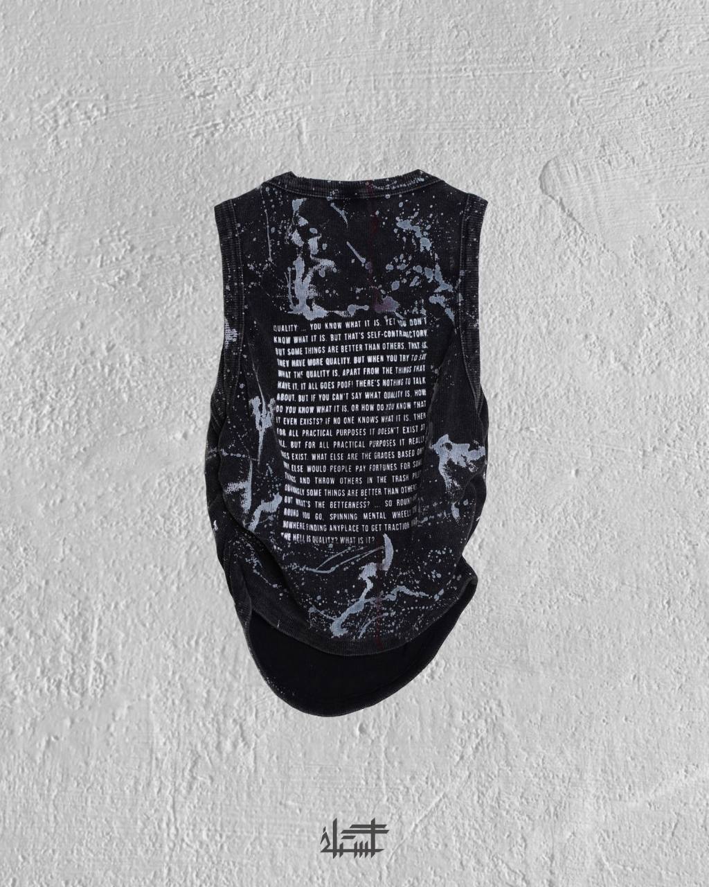 CR4CK statement grey Tank