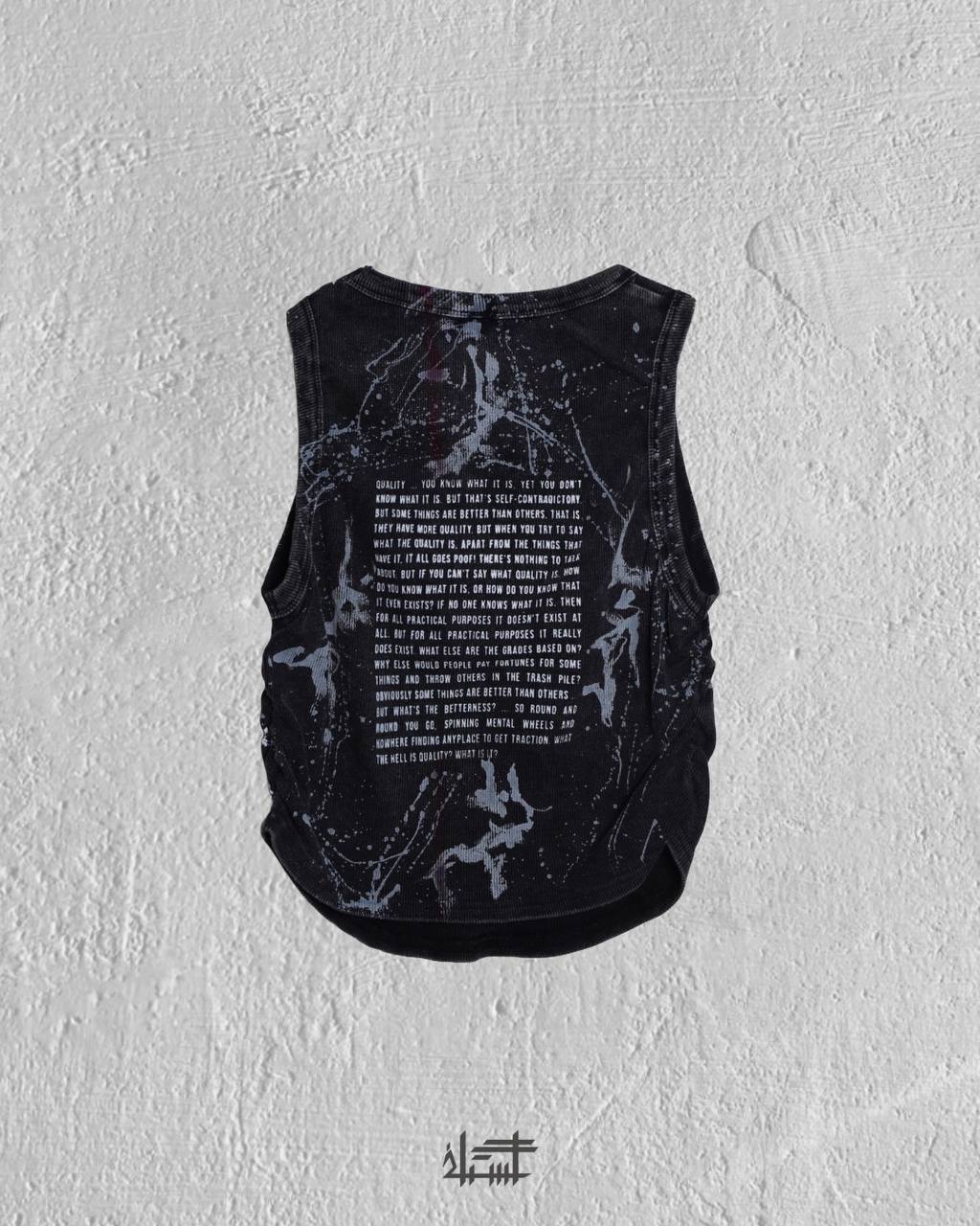 CR4CK statement grey Tank