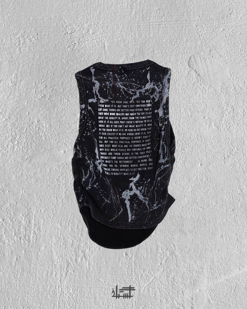 CR4CK statement grey Tank